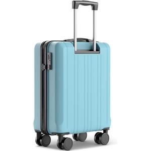 Wertes Valigia bagaglio a mano 55x40x20cm - adatta per Ryanair, Lufthansa, Eurowings e co. I Trolley da cabina 36L con rotelle morbide e pratico lucchetto TSA, valigia da cabina