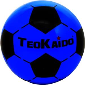 CUCUBA Pallone di Gomma Da Acqua Volley Pallamano Pallanuoto da Allenamento o Partita Diametro 22,5 cm Nero Azzurro Size 5 - Peso 130 grammi
