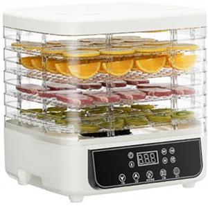Ayolofei Essiccatore per frutta multifunzione con 5 scomparti, timer 72 ore, essiccatore per frutta con indicatore LED, essiccatore per carne, pesce, verdure
