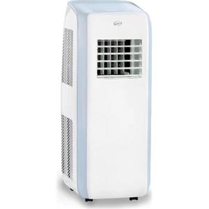 Argo Future Condizionatore Portatile 10000 Btu/h Classe A con Deumidificatore, Timer e Telecomando - Bianco/Blu