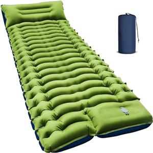Yuzonc Materassino Campeggio Autogonfiante, Ultraleggero Materasso Gonfiabile Campeggio con Cuscino, Portatile Materassino Autogonfiabile per Escursionismo, Trekking, Tenda