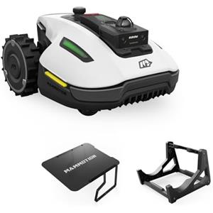 MAMMOTION YUKA mini 2 1000 Robot Rasaerba con Garage mini & Supporto per Autolavaggio, LiDAR 360° + Visione AI, DropMow, Senza Filo Perimetrale, Nessuna Perdita di Segnale, Senza RTK, per 1000m²