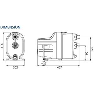 Grundfos SCALA1 3-45 - Pompa autoadescante centrifuga monofase con Bluetooth, potenza 0,8 HP, portata 3,59 m³/h