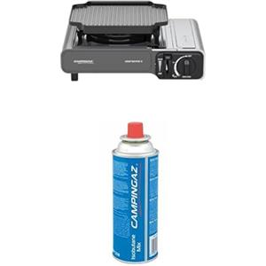 Campingaz Camp Bistro 3 Fornelli Piastra Combo 2200W Portatile con Custodia + Cartuccia Gas CP 250 con Valvola