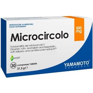 YAMAMOTO Research Microcircolo New Formula - Integratore per la salute degli arti inferiori con Diosmina, Rutina e Bromelina, 30 Compresse
