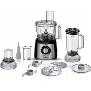 Bosch food processor multitalent 3 black stainless steel (mcm3501m)