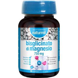 Naturmil Magnesio Bisglicinato 750 mg - 90 Compresse per Vitalità e Energia