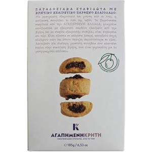 Dear Greece Stafidota - Biscotti Tradizionali Greci alle Uvetta, con Olio Extravergine d'Oliva - Confezione 2×185 g (370 g), Gusto Autentico