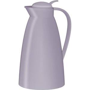 alfi ECO 1,0 l, thermos viola pastello con inserto igienico in vetro temperato in plastica, tappo a vite con comodo pulsante di pressione, versare con una sola mano, ideale come caffettiera da caffè,