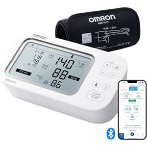 OMRON X7 Smart AFib Misuratore di Pressione da Braccio, Screening dell'AFib con controllo della pressione a casa, Misuratore di pressione validato clinicamente, 2 Utenti, Bracciale Intelli Wrap