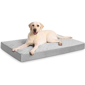 NUPIDA Cuccia ortopedica XL per cani, di grandi dimensioni, impermeabile, con fodera lavabile e rimovibile e fondo antiscivolo, materasso trapuntato per cuccia per animali domestici, 104 x 68 cm