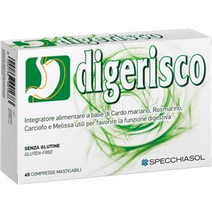 Specchiasol Digerisco - Integratore Digestivo 45 Compresse Masticabili con Erbe Naturali