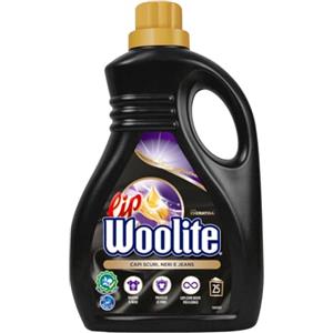 Lip Woolite Detersivo Lavatrice Capi Scuri, Neri e Jeans 25 Lavaggi, da 1500 ml di Detersivo Lavatrice Liquido Capi Scuri con Cheratina
