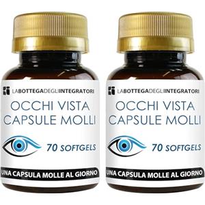 LABOTTEGADEGLIINTEGRATORI Luteina 140 Softgels con Zinco e Olio di Pesce Omega 3 DHA EPA | Integratore Visione Occhi Vista | 1 Softgel al Giorno LA BOTTEGA DEGLI INTEGRATORI