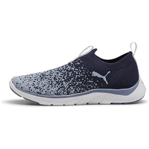 PUMA Scarpe da Corsa da Donna SOFTRIDE Remi Slip-ON Knit Wn Road Running Shoe, Navy-Snow Mountain Blue-Gray Sky, 38 EU, Puma Blu Navy Neve Montagna Grigio Cielo, 38 EU