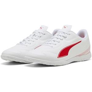 Puma Vitoria II IT - Scarpa da Calcio da Uomo, Colore: Bianco e Rosso, Taglia 42, Puma Bianco Puma Rosso, 47 EU