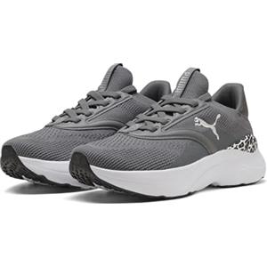 PUMA Scarpe da Corsa da Donna SOFTRIDE MAYVE Animal Wns su Strada, Grigio Scuro Nero Argento, Taglia 38, Cool Dark Gray PUMA Black PUMA Silver, 38.5 EU
