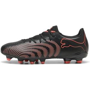 PUMA Scarpe da Calcio Unisex Future 9 Play FG/AG, Nero-Rosso incandescente, Grigio Forte, 41, Puma Nero Rosso Brillante Grigio Forte, 42.5 EU