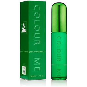 COLOUR ME Green Profumo da uomo, Eau de Parfums 50 ml, fragranza di lusso - Dopobarba da uomo, persistente Fragranza di Milton-Lloyd, 50ml