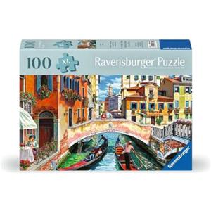 Ravensburger 12001365 Venezia Anziani, con 100 Pezzi Extra Grip, Grande Immagine e Base per Puzzle