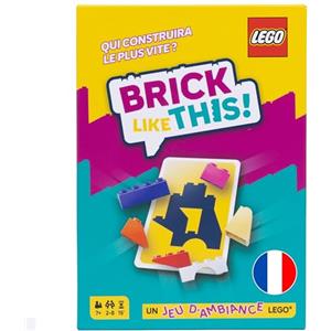 Asmodee - BRICK LIKE THIS! Il gioco ufficiale LEGO - Gioco di costruzione veloce e divertente per tutta la famiglia: bambini, adolescenti e adulti - 15 minuti, 2-8 giocatori, a partire dai 7 anni