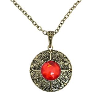 Chaks - Collana vampiro con ciondolo, gioielli gotici in metallo, accessori vintage per costumi di Halloween e cosplay