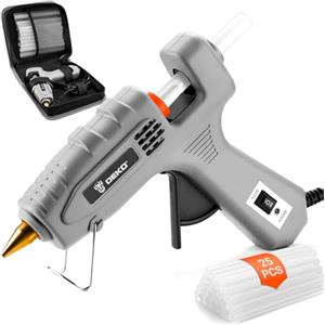 DEKO Pistola Colla a Caldo: 60/100 W Doppio Temperatura Pistola in Silicone con Una Blossa, Pistola Colla Calda con 25 Colla Stick, per Fai da Te, Arte, Scuola, Imballaggi, Riparazioni