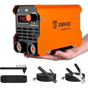 DEKO Saldatrice Inverter Elettrodo 220V 140A：MMA ARC Welder per la riparazione a casa, mini saldatrice a filo, saldatura dei metalli, fai da te, saldatrice portatile con tracolla regolabile