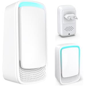 Yowrepu Mini Purificatore d'Aria Ionico 2 Pezzi, Elimina Odori di Animali, Fumo e Polvere - Silenzioso, senza Filtri e di Facile Manutenzione - Ideale per Piccoli Spazi come Camera, Bagno, Cucina e Lettiera
