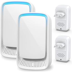 Yowrepu Mini Purificatore d'Aria Ionico 2 Pezzi, Elimina Odori di Animali, Fumo e Polvere - Silenzioso, senza Filtri e di Facile Manutenzione - Ideale per Piccoli Spazi come Camera, Bagno, Cucina e Lettiera