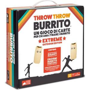Exploding Kittens Asmodee - Throw Throw Burrito: Extreme Outdoor Edition, Gioco da Tavolo con Burrito Giganti, 2-6 Giocatori, Edizione in Italiano