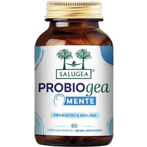 Salugea ProbioGea Mente - Integratore Probiotico Naturale per Umore e Benessere Emotivo, 60 Capsule Vegetali Acido-Resistenti