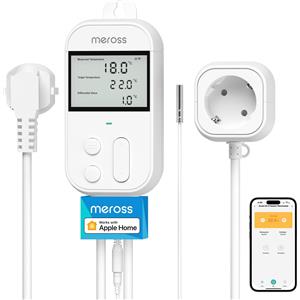 Meross Temperaturregler Termostato intelligente Steckdose DIGITAL WLAN WiFi HomeKit smart