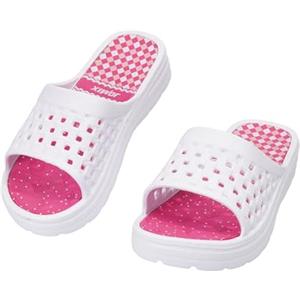 JOMIX Ciabatte Estive Gomma Donna con Zeppa Pantofole da Casa Estivi Morbide e Resistenti Sandali Asciugatura Rapida da Doccia Spiaggia Piscina (Bianco,39)