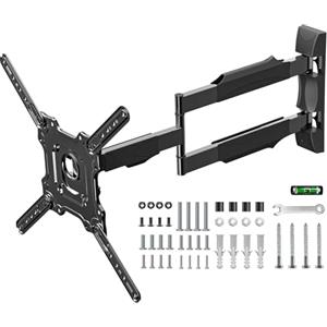 GINKGO Supporto TV da Parete con Braccio Extra Lungo 720mm - Staffa per TV da 32 a 55 Pollici, Staffa Porta TV a Muro Regolabile,VESA 400 x 400 mm e Carico Massimo 35 Kg