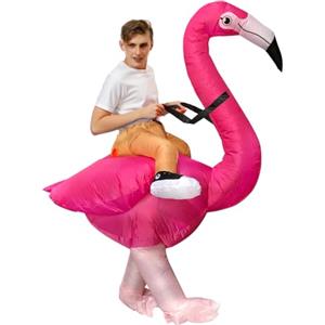 JASHKE Costume Fenicottero Gonfiabile Fenicotteri Costumi Gonfiabili Adulto Costume di Halloween Carnevale Donna Uomo