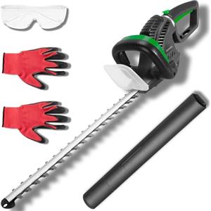 avenido AV 6813 Tagliasiepi Elettrico 620W - Tagliasiepe Elettrico con Filo - Lama da 61 cm - Lame in Acciaio al Laser Basse Vibrazioni, Freno di Sicurezza,Impugnatura Regolabile