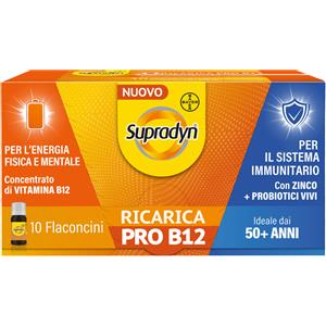 BAYER SpA Supradyn Ricarica Pro B12 - Integratore per stanchezza ed affaticamento negli adulti over 50 - 10 flaconcini
