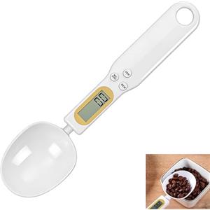 Fwobumy Cucchiaio Bilancia Digitale, Cucchiaio Dosatore 0,1 g a 500 g di Precisione con Display LCD, Funzione Tare y Hold, Cucchiaio Dosatore Grammo Rimovibile per Spezie Caffè Pasticceria Nutrizione Cucina