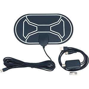 DollaTek Antenna TV digitale HD amplificata, portata fino a 100 miglia, supporto 4K 1080p - amplificatore di segnale per amplificatore Smart Switch da interno, supporto canali locali gratuiti