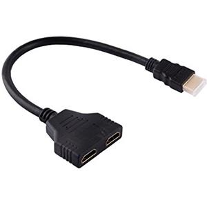 Bewinner Cavo Splitter HDMI 1080P HDMI Maschio a Doppio HDMI Femmina Cavo Adattatore Splitter da 1 a 2 Vie per TV HD, 1 Cavo HDMI Maschio a 2 Cavi Splitter Femmina HDMI