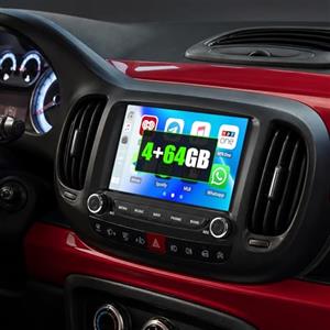 SIXWIN 4+64G Android 13 Autoradio per Fiat 500L 2013-2019 con CarPlay/Android Auto/Mirror Link,7 Pollici HD TouchScreen Schermo Stereo mit Navigatore WiFi Bluetooth 5.0 FM/RDS 32EQ
