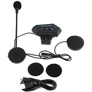 DewinLVD Casco Moto Auricolare, Bluetooth Cuffie Moto, V5.0 Interfono Moto Coppia, Supporto Vivavoce Hi-Fi Bluetooth Casco, Kit Bluetooth Cascos Motos Funzione di Annuncio Vocale