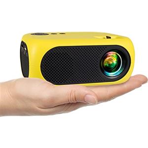 ANKOUJA Mini Proiettore Portatile, Videoproiettori supporto 1080P, per PC/TV Stick/XBOX/PS/DVD