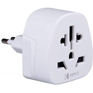 Keple Adattatore Spina Elettrica Inglese UK Italiana IT Adapter Plug Viaggio da Tipo L to a UK, USA American, Australia, EU, China, Thailandia, Japan Adattatore Presa Universale Internazionale