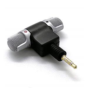 PROtastic® - Microfono stereo per videogamenti/interviste, utilizzabile con fotocamere, DSLR, telefono