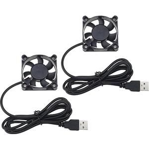 EMSea 2PCS USB Brushless Ventola Di Raffreddamento DC 5V 0.13A 50mm x 50mm 5200RPM Per Console Di Gioco Per Computer DVR Router 1,2 Metri Di Lunghezza Del Cavo