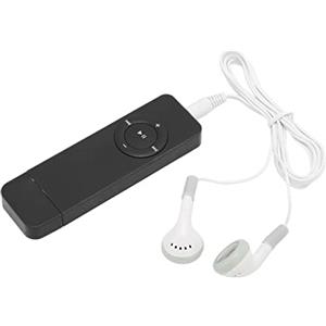 Tonysa Lettore MP3 Lettore MP3 di musica digitale senza perdita portatile per bambini, Mini lettore musicale per studenti che corrono viaggi (nero)