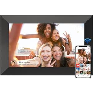 YUUTY Cornice digitale WLAN da 10,1 pollici, 32 GB, FRAMEO elettronica, 1280 x 800 HD, IPS LCD touchscreen, rotazione automatica, condividi foto istantaneamente da qualsiasi luogo