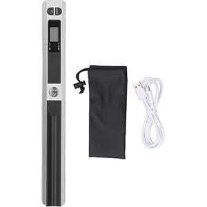 YWBL-WH Scanner fotografico portatile, scanner per documenti portatile ad alta risoluzione 900 DPI con USB, formato A4 compatto per ufficio, casa, viaggi e lavoro, argento.
